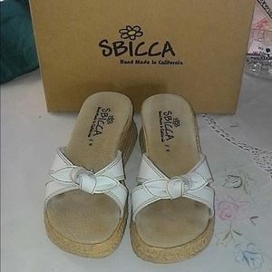sbicca wedges size 8 medium, excellent condition.